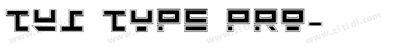 TUI Type Pro字体转换